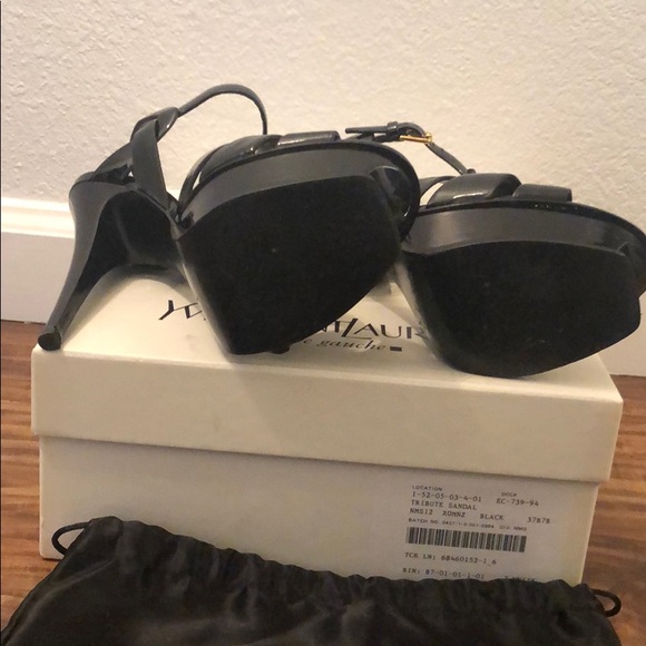 YSL Tribute Platform Sandals - Picture 2 of 3